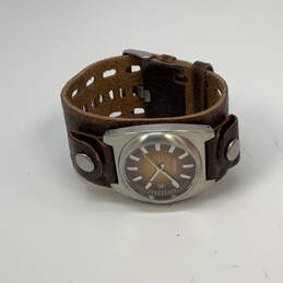 Designer Fossil JR-8585 Brown Leather Strap Quartz Analog Wristwatch alternative image