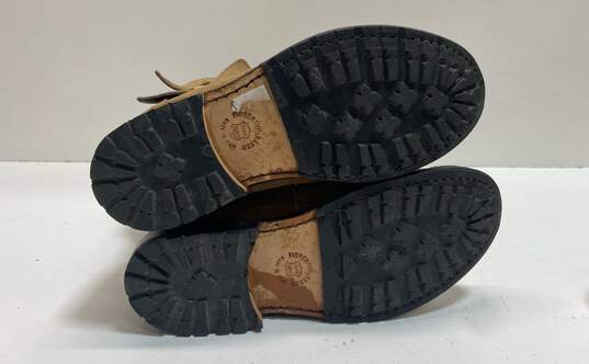 Florentine + Baker Tan Suede Mid Buckle Shoes Size 38 image number 5