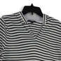 Womens Black White Striped Long Sleeve Pullover Hoodie Size L 14-16 image number 4