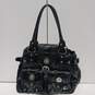London Fog Black Patent Leather Audrey Handbag image number 1
