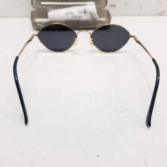 Veda Tinda Vision Gold Oval Sunglasses image number 8
