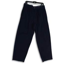 NWT J. Riggings Sportswear Mens Navy Blue Straight Leg Ankle Pants Size 34X30