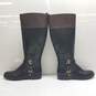 Michael Kors 'Preston' SG19F Black/Brown 17in Knee High Boots Women's Size 8.5 image number 2