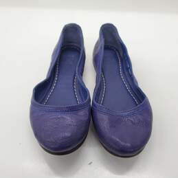 Frye Women's 'Carson' Blue Leather Flats Size 6.5B