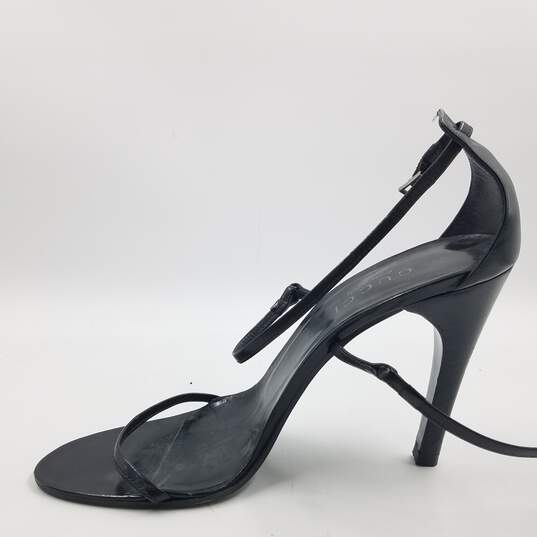 Gucci Ankle Cross Strap Heel Women's Sz.8.5B Black image number 2