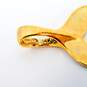 14K Yellow Gold Whales Tail Pendant 2.4g image number 4