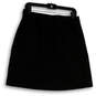 Womens Black Flat Front Zip Pockets Pull-On Straight & Pencil Skirt Size 10 image number 1