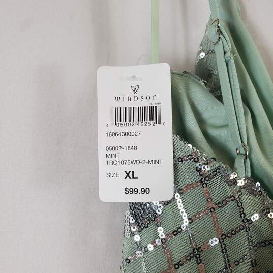 Windsor Women's Mint Green Dress SZ XL NWT image number 6