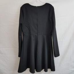 Lulus black long sleeve fit and flare dress XL nwt alternative image