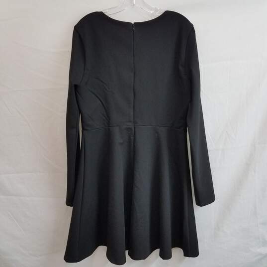 Lulus black long sleeve fit and flare dress XL nwt image number 2