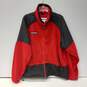 Columbia Men's Red & Black Full Zip Fleece Jacket Size XL image number 1