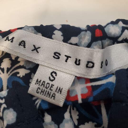Max Studio Women Blue Graphic Dress S image number 3