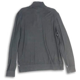 NWT Womens Black Mock Neck 1/4 Zip Long Sleeve Pullover Sweater Size 7 alternative image