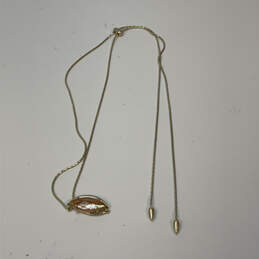 Designer Kendra Scott Gold-Tone Chain Mother Of Pearl Pendant Necklace alternative image
