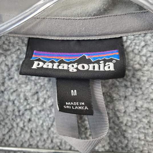 Light Grey Patagonia 1/2 Zip Fleece Sweatshirt Size M image number 5