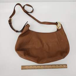 Michael Kors Carmel Brown Pebble Leather Shoulder Bag alternative image