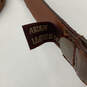 Womens Brown Leather Studded Buckle Front Adjustable Waist Belt Size 90/36 image number 5
