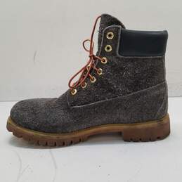 Timberlands Premium Hairy Suede 6 Inch Gray Boots Men's Size 11 M alternative image