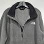 The North Face Men's Gray Fleece 1/4 Zip Pullover Jacket Size L image number 3