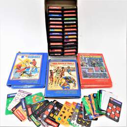 Mattel Intellivision Video Game Cartridge Bundle W/ Cards