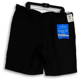 NWT Mens Black Cool 18 Pro Expandable Waist Flat Front Chino Shorts Size 42W alternative image