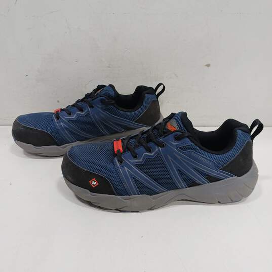 Merrell Men's Blue Mesh Steel Toe Work and Hiking Sneakers Size 11 image number 2