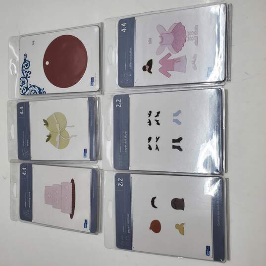 Lot of 6 QuicKutz Embossed Cutting Dies For Paper Dolls image number 1