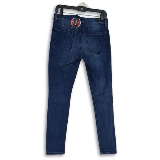 NWT Womens Blue Denim Stretch 5-Pocket Design Skinny Leg Legging Jeans Size 8S image number 2