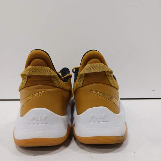 Nike Pg 5 Wheat Metallic Gold Grain CW3143-700 Gold Sneakers Men's Size 11.5 image number 3