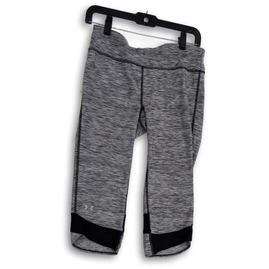 Womens Gray Space Dye Pull-On Stretch Capri Leggings Size Medium image number 2