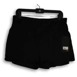NWT Womens Black Flat Front Zip Pocket Pull-On Athletic Skirt Size Large alternative image