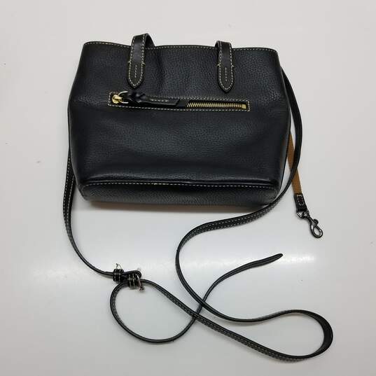 Dooney & Bourke Black Leather Crossbody Bag image number 2