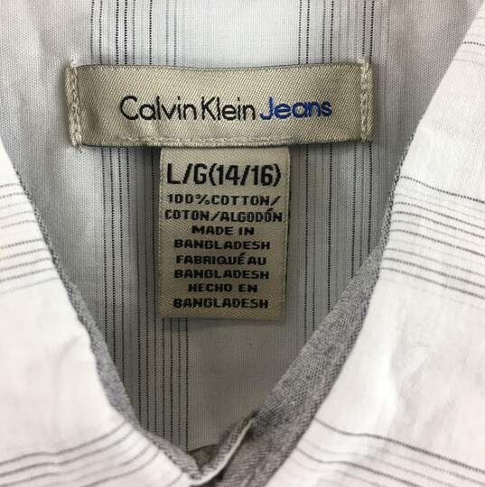 Calvin Klein Men Short Sleeve Shirt L image number 3