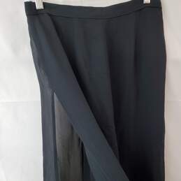 Tadashi Shoji Black Shear Maxi Skirt Women's 10/14 alternative image