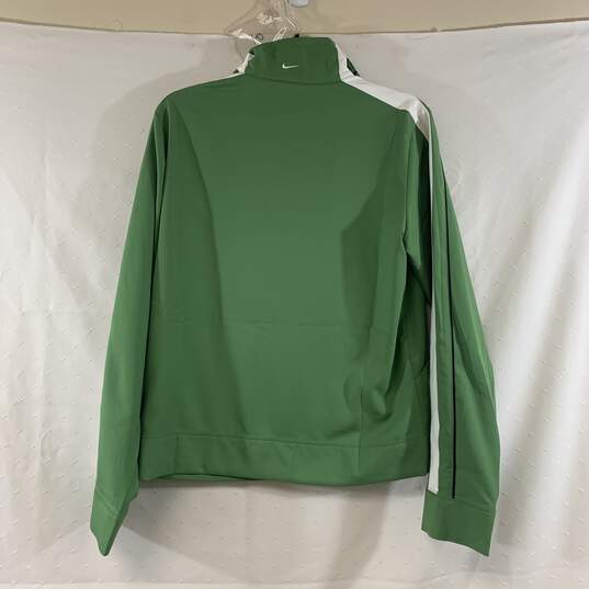 Women's Green Nike Full-Zip Jacket, Sz. M image number 2