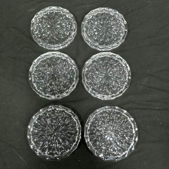 6pc. Set of Bavaria Lead Crystal Coasters in Box image number 2