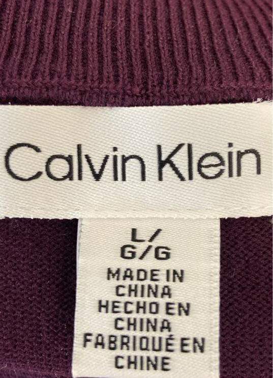 Calvin Klein Purple Sweater - Size Large image number 3