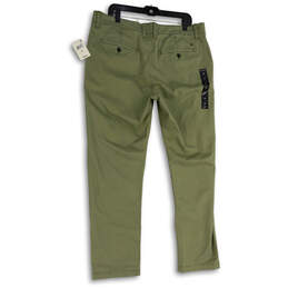 NWT Mens Green 410 Flat Front Straight Leg Athletic Chino Pants Size 36 alternative image