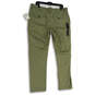 NWT Mens Green 410 Flat Front Straight Leg Athletic Chino Pants Size 36 image number 2