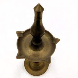 Vintage Brass Kuthu Vilakku Inauguration Oil Lamp alternative image