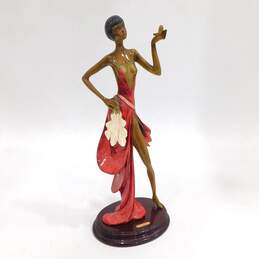 A. Santini Signed Sculpture Woman Figurine
