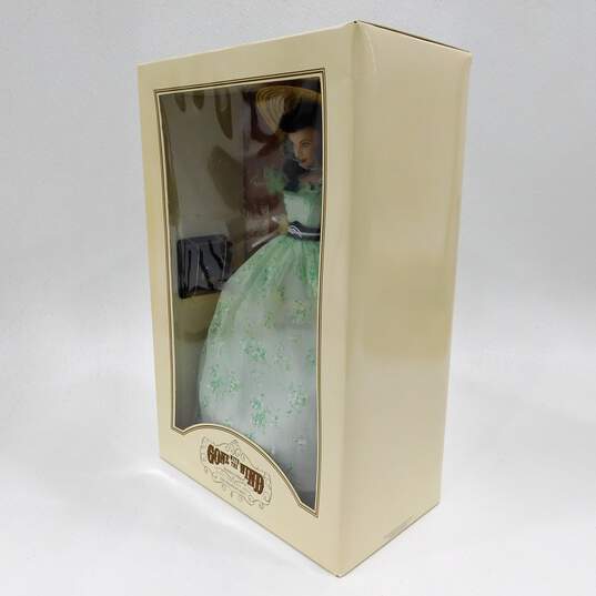 Franklin Mint Gone With The Wind Scarlett O'Hara Vinyl Portrait Doll IOB image number 4