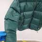 Armani Exchange Size Large Puffer Jacket Dark Green Polyester image number 2