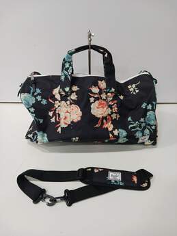 Herschel Floral Black Duffle Bag