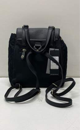 Karl Lagerfeld Georgina Leather Trim Nylon Quilted Backpack Black alternative image