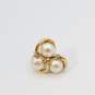 10K Gold FW Pearl Cubic Zirconia Single Earring Bundle 4 Pcs 3.5g image number 4