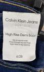 Calvin Klein Jeans Blue High Rise Bootcut Jeans - Size 6 image number 4
