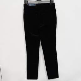 Talbots Women's Black High-Waist Straight-Leg Corduroy Pants Size 2 NWT alternative image
