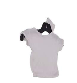 Baby White Short Sleeve Round Neck Classic Pullover T Shirt Size 2Y