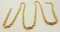 14K Yellow Gold Chunky Twisted Rope Chain Necklace 21.3g image number 4